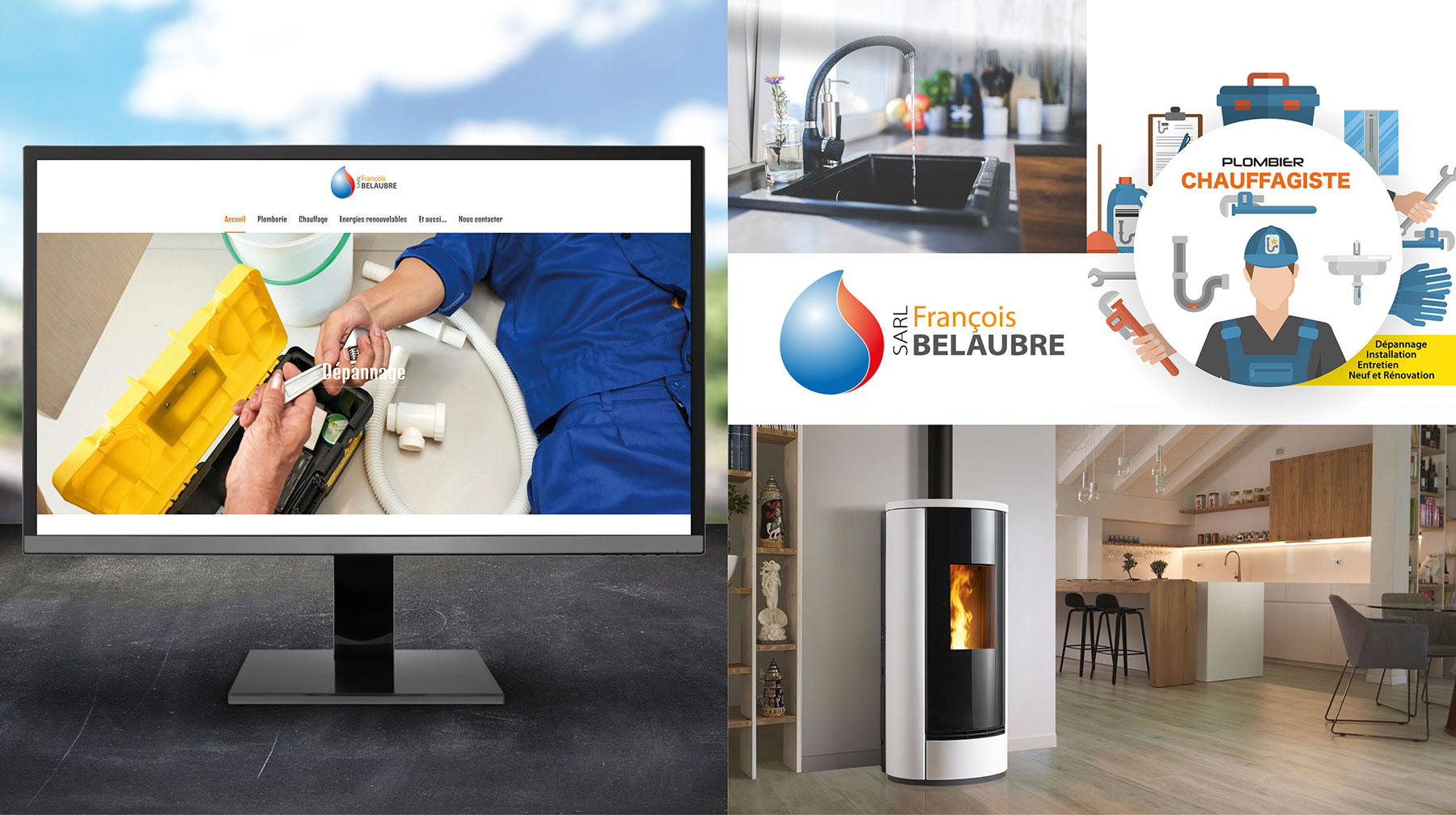 François Belaubre, Plombier Chauffagiste à Saint-Mamet La Salvetat