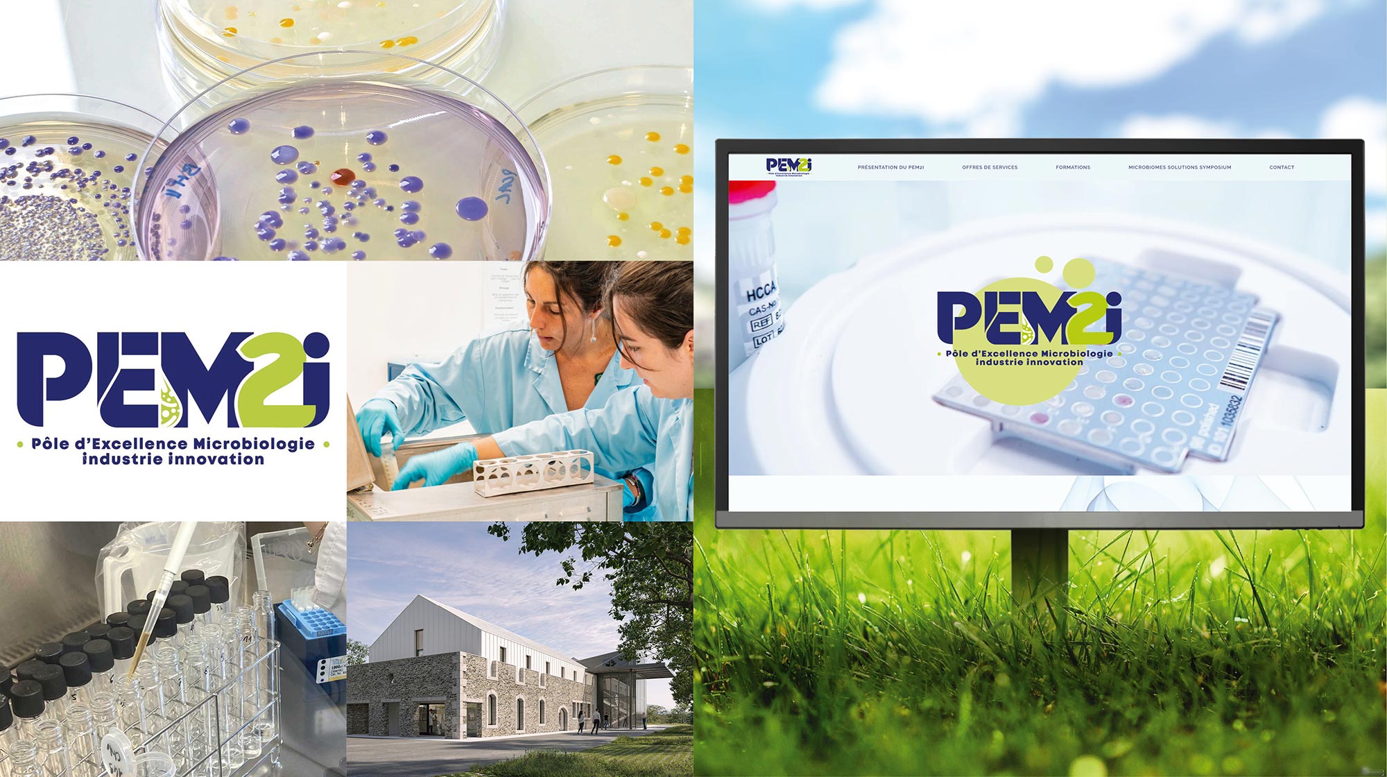 Site internet du Pôle d’Excellence Microbiologie Industrie Innovation (PEM2i) à Aurillac dans le Cantal