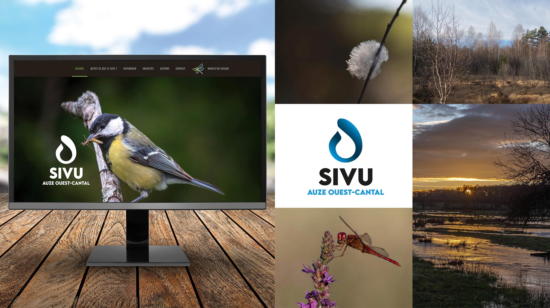 Site internet du Syndicat Intercommunal à Vocation Unique Auze Ouest-Cantal