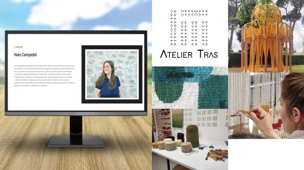 ALTAprod a créé le site internet de Naïs Campedel, Architecte et Artisane d’Art qui a fondé l’Atelier Tras.