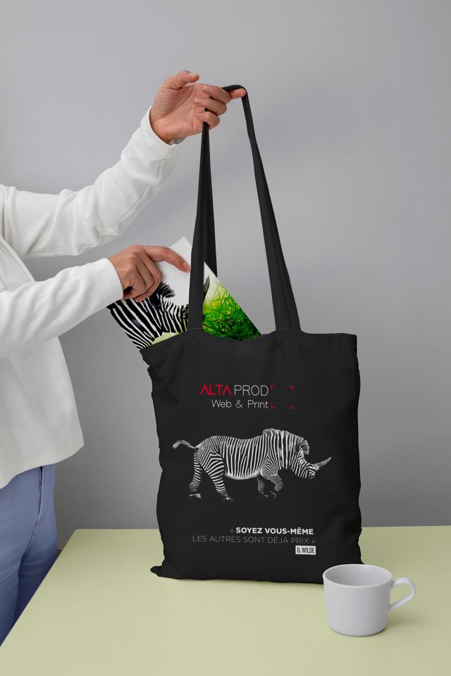 ALTAprod, Agence Web et de Communication (Aurillac - Cantal) réalise vos tote-bag et autres textiles personnalisés